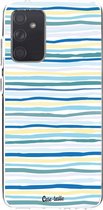 Casetastic Samsung Galaxy A72 (2021) 5G / Galaxy A72 (2021) 4G Hoesje - Softcover Hoesje met Design - Stripe Vibe Print