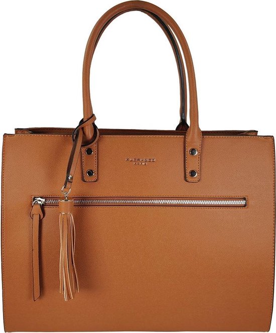 Flora & Co Shoulder Bag Straight Line Camel | bol.com