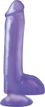 8inch Dong with Suction Cup - Purple - Realistic Dildos - purple - Discreet verpakt en bezorgd