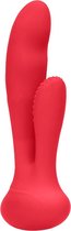 G-Spot and Clitoral Vibrator - Flair - Red - Silicone Vibrators - red - Discreet verpakt en bezorgd