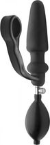 Exxpander Inflatable Plug With Cock Ring - Inflatable - black - Discreet verpakt en bezorgd
