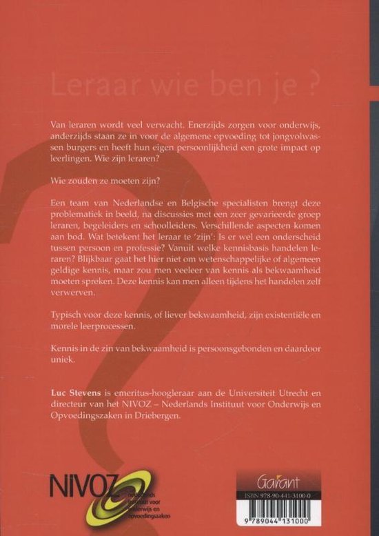 NIVOZ-Serie 1 - Leraar wie ben je?