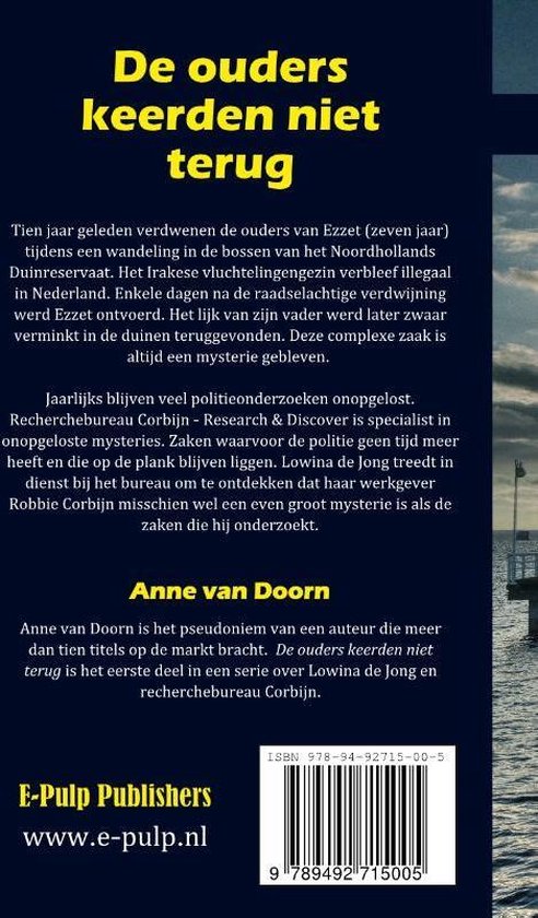 Recherchebureau Corbijn - De ouders keerden niet terug