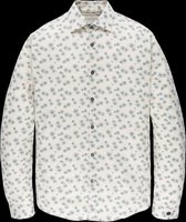 Cast Iron - Overhemd Print Sunnie Beige - XL - Heren - Slim-fit