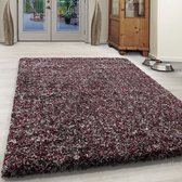 Tapijtenloods Rainbow Soft Shaggy Hoogpolig Vloerkleed Rood - 140x200 CM