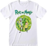 Rick and Morty Portal t-shirt wit