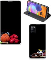 Bookcover Ontwerpen Geschikt voor Samsung Galaxy A31 Smart Cover Voetbal, Tennis, Boxing…
