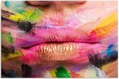 Schilderij Lippen met kleuren, 4 maten