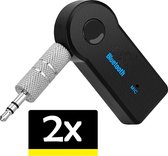 Bluetooth Adapter Draadloos Receiver Auto Carkit Muziek AUX Audio - 2 stuks