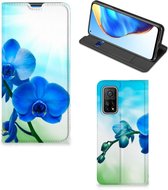 Stand Case met foto Xiaomi Mi 10T | 10T Pro Telefoonhoesje Orchidee Blauw