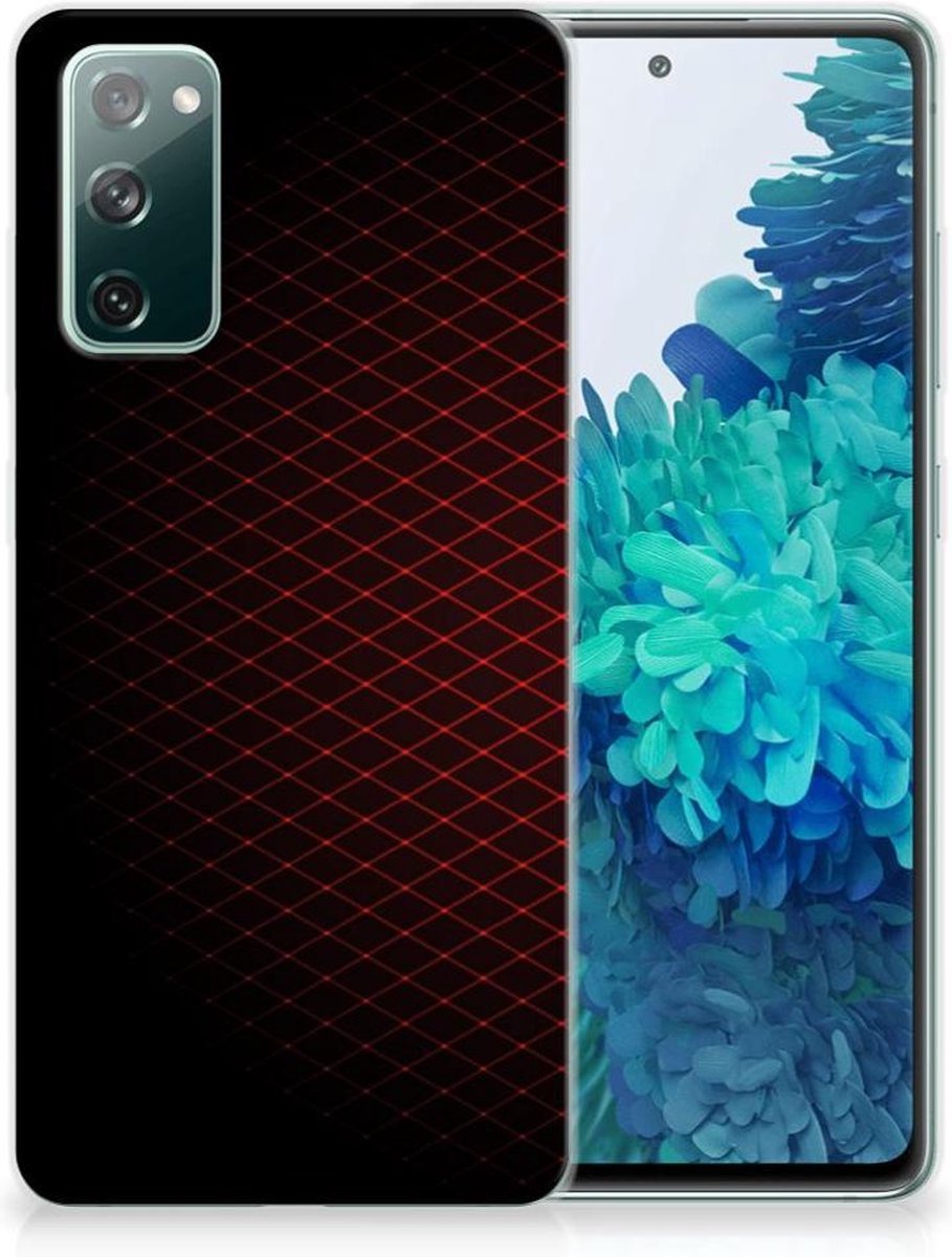 Samsung Galaxy S20 FE TPU bumper Geruit Rood