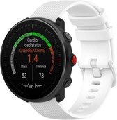 Siliconen Smartwatch bandje - Geschikt voor  Polar Vantage M siliconen bandje - wit - Horlogeband / Polsband / Armband