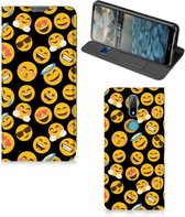 Telefoon Hoesje Nokia 2.4 Flip Cover Emoji