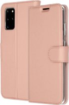 Samsung Galaxy S20 Plus Hoesje Met Pasjeshouder - Accezz Wallet Softcase Bookcase - Roze