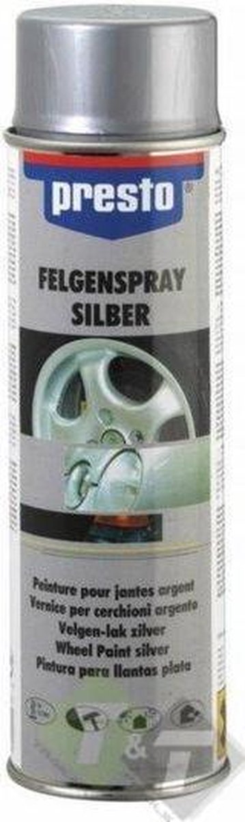 Presto Velgenlak zilver, 500ml inhoud