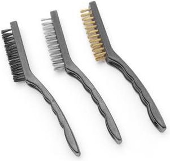 HENDI Set smalle grillborstels - staal, koper en nylon - 178 mm - 3 stuks van Hendi — afbeelding 3