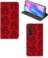 Mobiel Bookcase Xiaomi Mi Note 10 Lite Smart Cover Red Roses