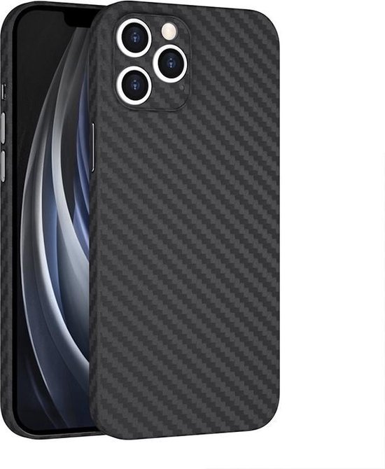 Wiwu - Hoesje geschikt voor iPhone XS Max - Skin Carbon Case - Kunststof Back Cover - Zwart
