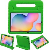 iMoshion Tablet Hoes Kinderen Geschikt voor Samsung Galaxy Tab S6 Lite (2022) / Tab S6 Lite - iMoshion Kidsproof Backcover met handvat - Groen