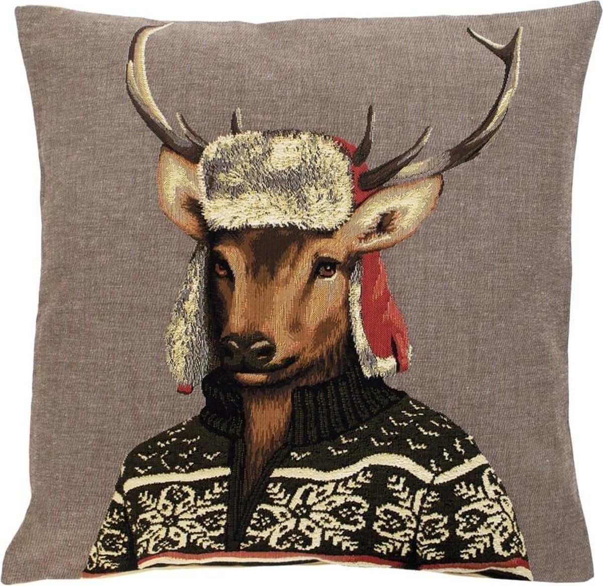 gobelin kussen nordic hert 45x45cm