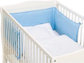 Babybed bedomrander - bedbumper 190 cm x 30 cm Fillikid blauw