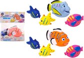 Eddy Toys Badvissen Set Blauw Per 4