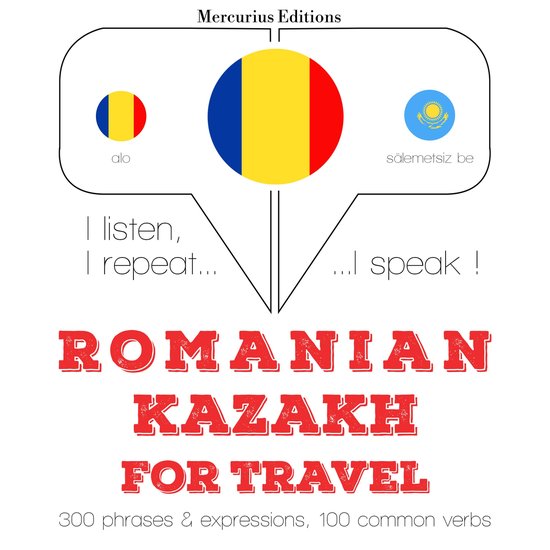 Română - kazahă: Pentru călătorie - cover