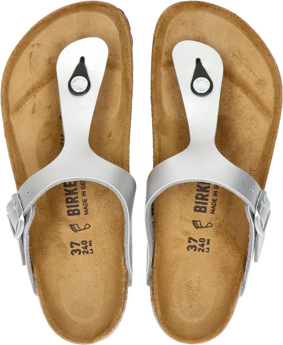 Birkenstock Slippers Dames Gizeh 043851 Zilver