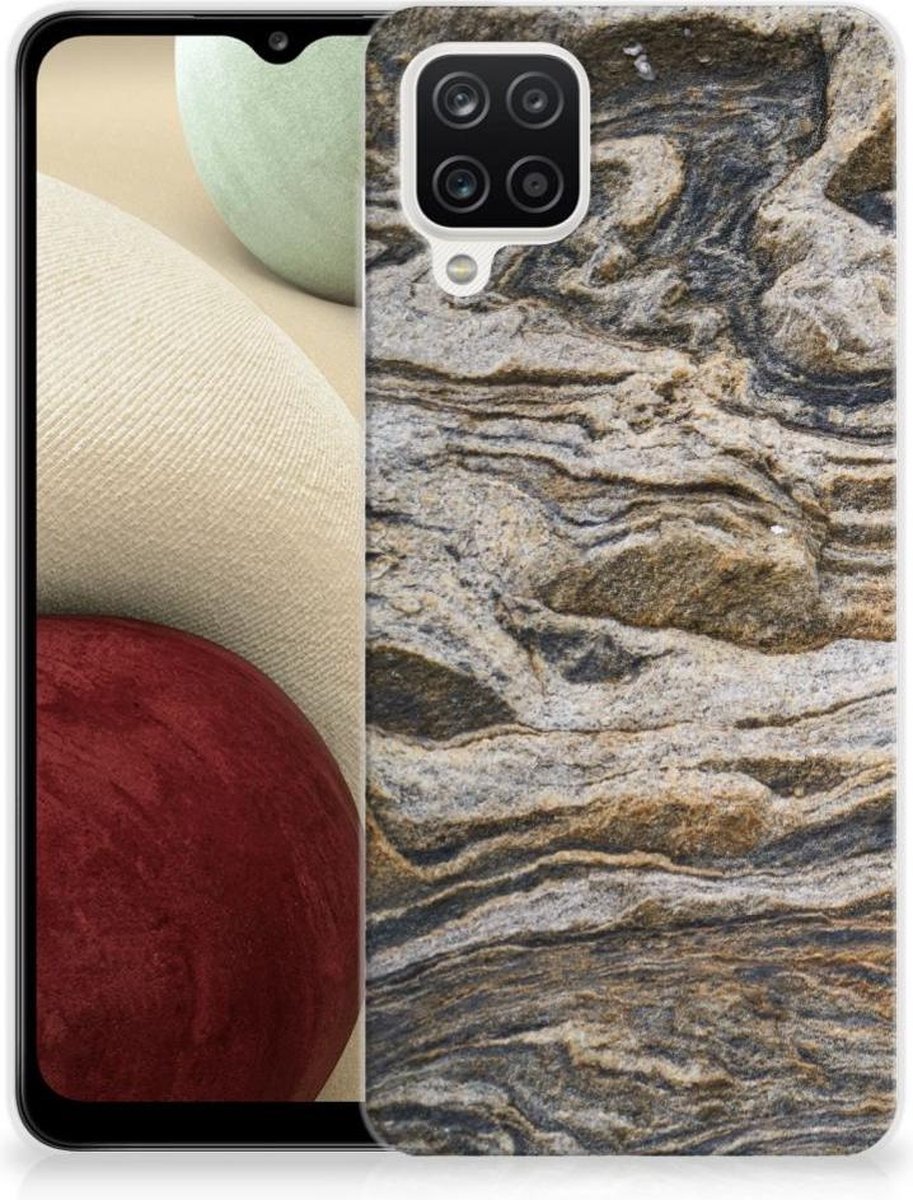 Samsung Galaxy A12 TPU Siliconen Hoesje Steen
