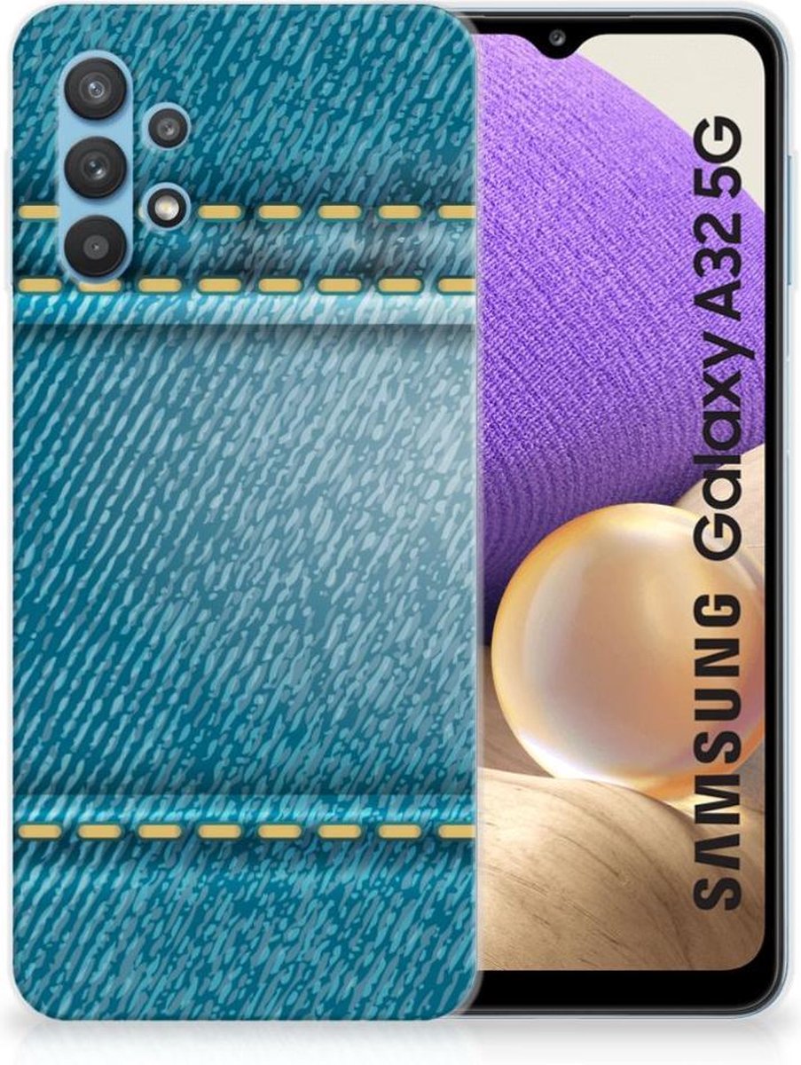 Samsung Galaxy A32 5G Silicone Back Cover Jeans