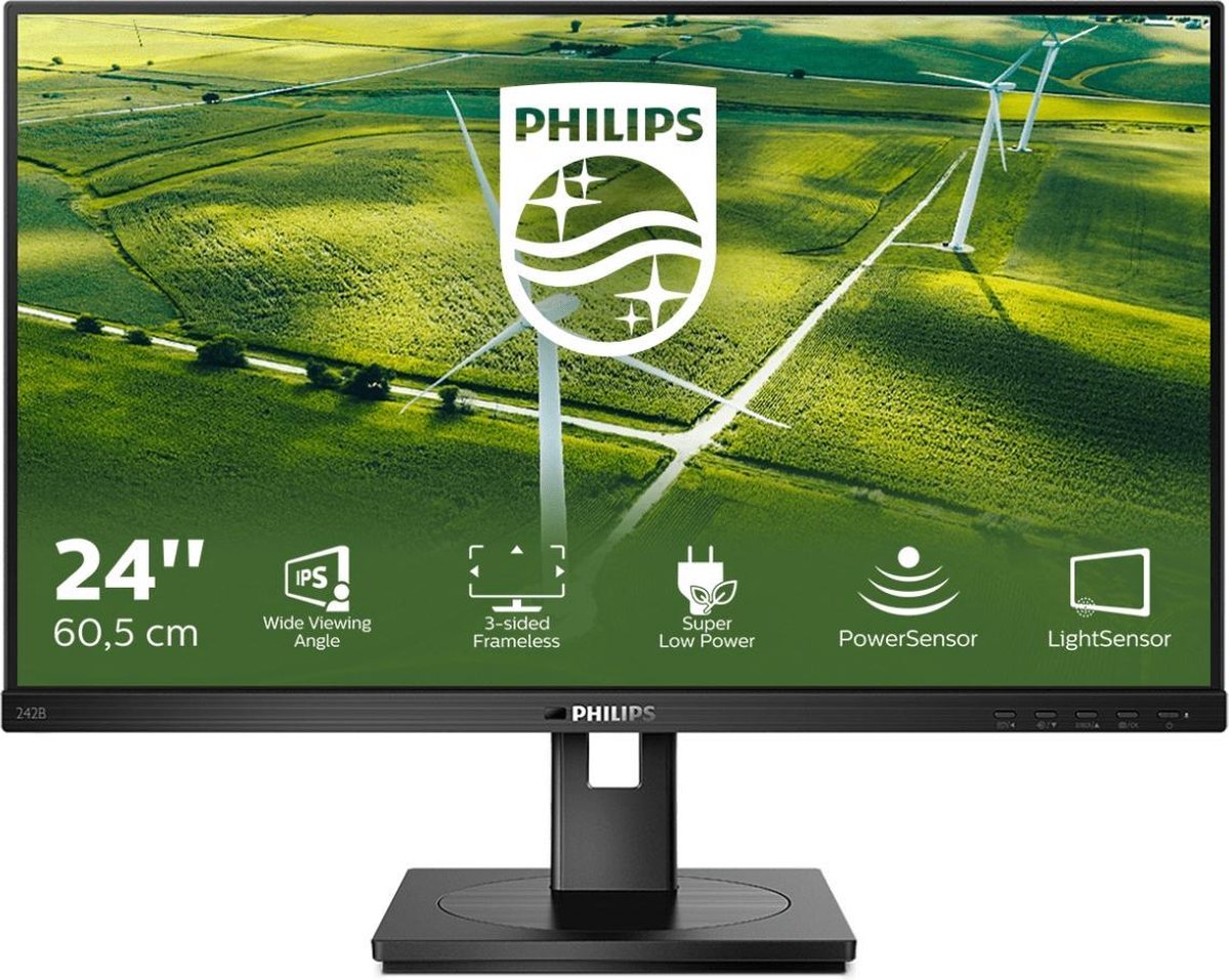 Philips 242B1G - Full HD Monitor - 24 inch - Ergonomische