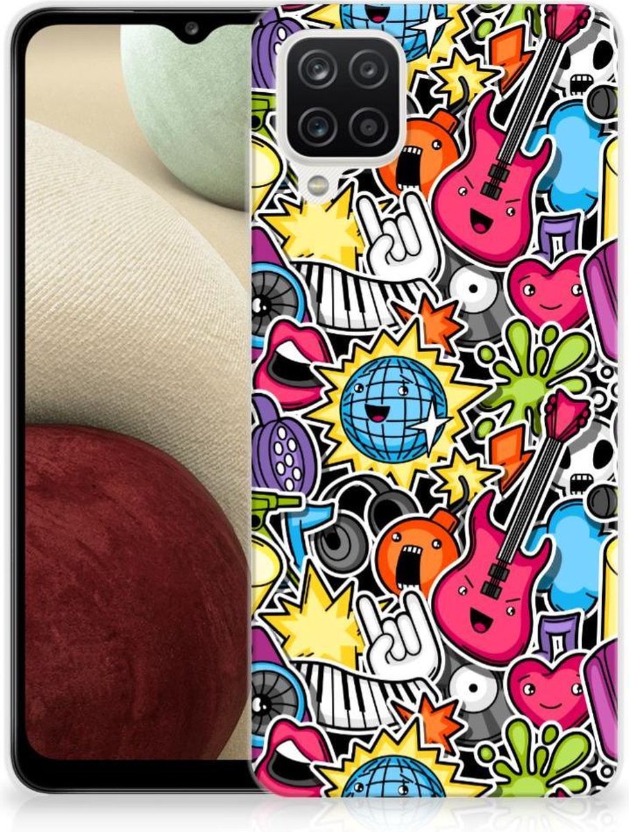 Samsung Galaxy A12 Silicone Back Cover Punk Rock