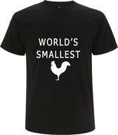 World smallest cock Heren t-shirt | penis | haan | piemel | lul | erotiek | grappig | kado | Zwart