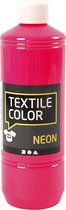 Textielkleur, neon roze, 500 ml/ 1 fles