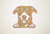 Wanddecoratie - Hond - Zwitserse sennenhond 2 - S - 45x48cm - Eiken - muurdecoratie - Line Art