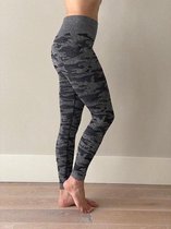 Ultimate Fit Fitnesslegging  in ton sur ton print grijs