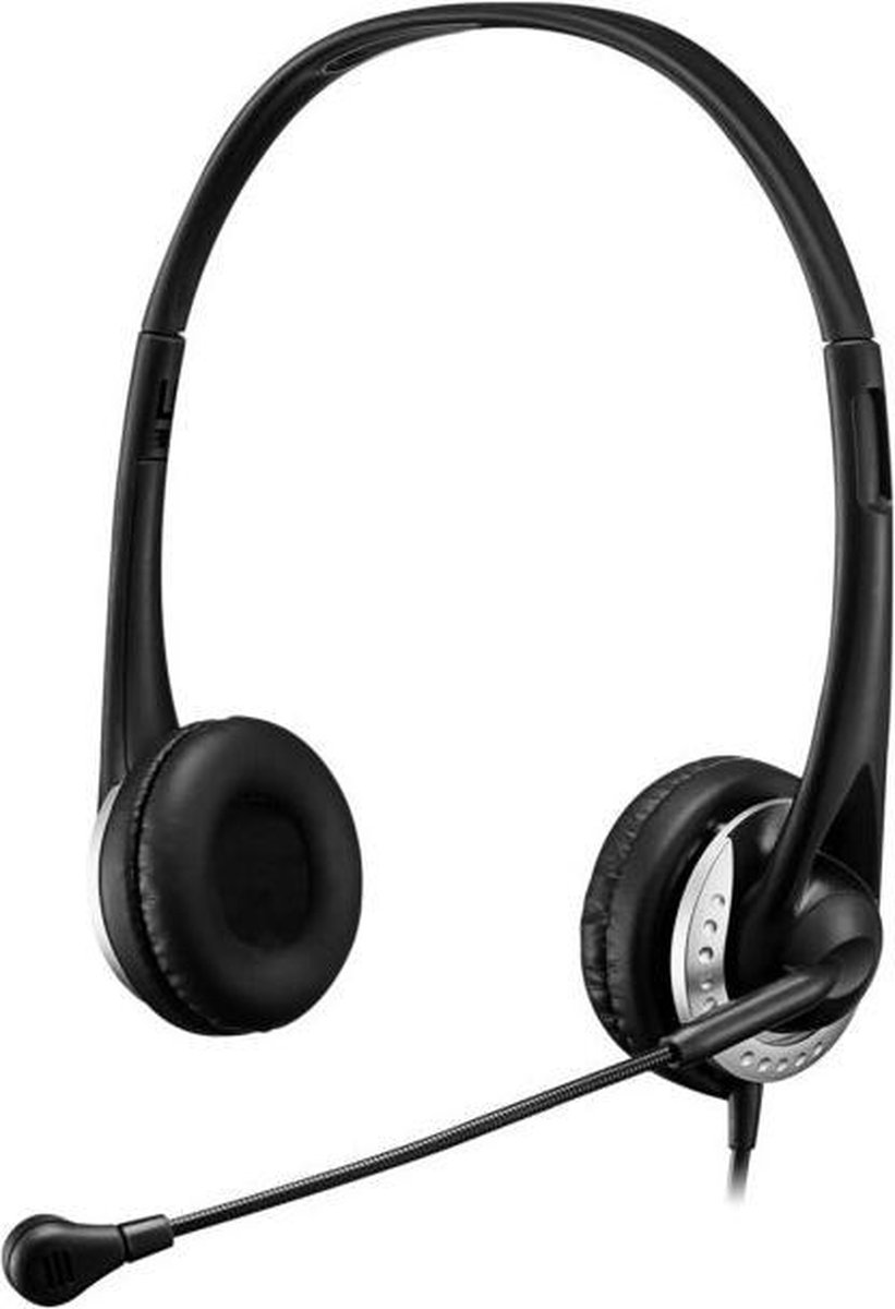 Xtream P2 koptelefoon headset - met microfoon - USB aansluiting - 1,8 meter kabel - 3,5 mm audiopoort