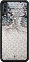 Samsung A50 hoesje glass - Oh my snake | Samsung Galaxy A50 case | Hardcase backcover zwart