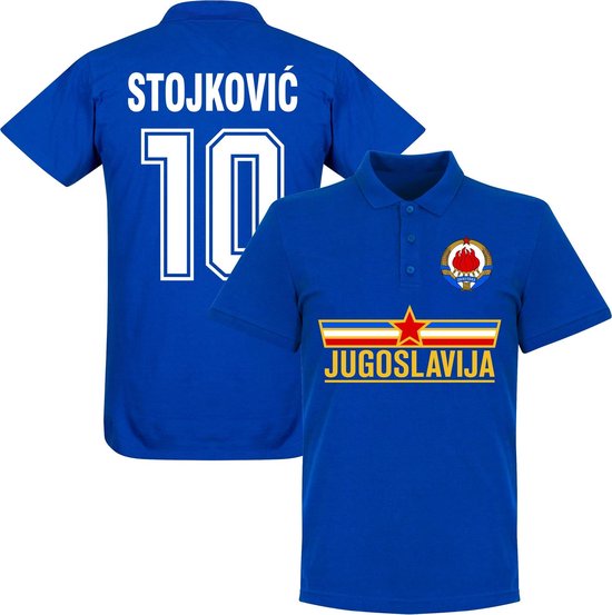 Joegoslavië Stojkovic Team Polo - Blauw - L