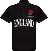 Engeland Rose International Rugby Polo Shirt - Zwart - XL