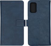 Oppo A52 Hoesje met Pasjeshouder - Oppo A72 Hoesje - Oppo A92 Hoesje - iMoshion Luxe Booktype - Donkerblauw