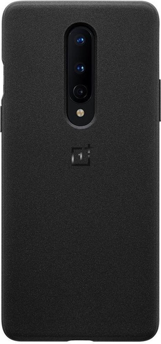 Sandstone Protective Backcover OnePlus 8 hoesje - Zwart