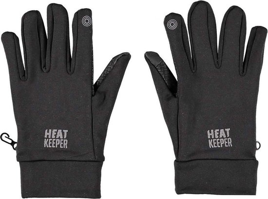 Zwarte thermo touchscreen handschoenen voor heren – Warme handschoenen voor volwassenen XXL