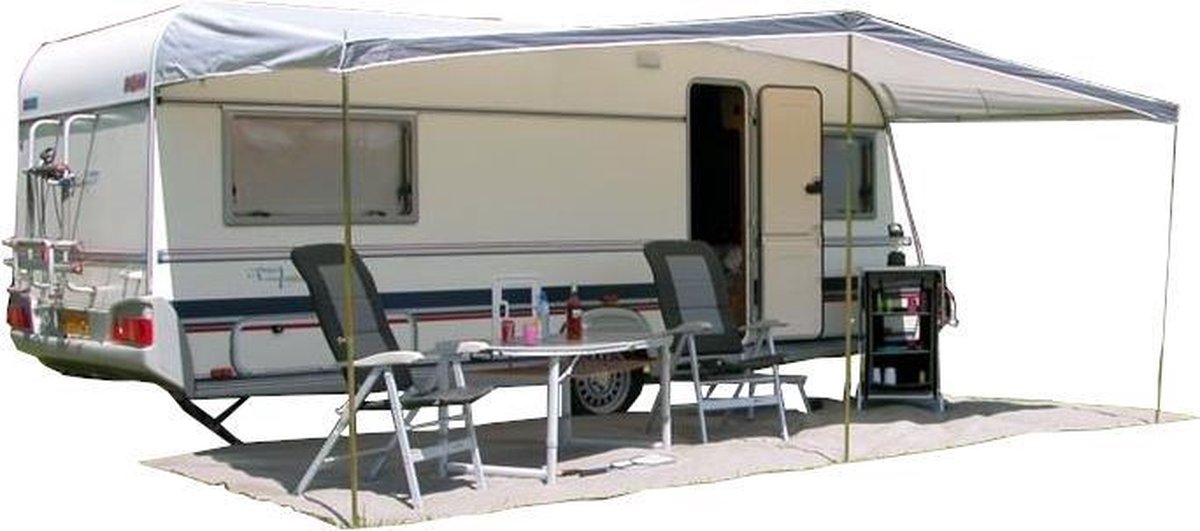 Eurotrail Auvent Caravane Universel 700 X 240 Cm Polyester Grijs