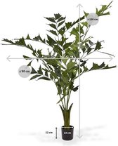 Maxifleur kunstplanten - Fishtail kunstpalm - voor binnen - 130 cm