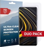 Rosso Screen Protector Ultra Clear Duo Pack Geschikt voor Xiaomi Poco M3 | TPU Folie | Case Friendly | 2 Stuks