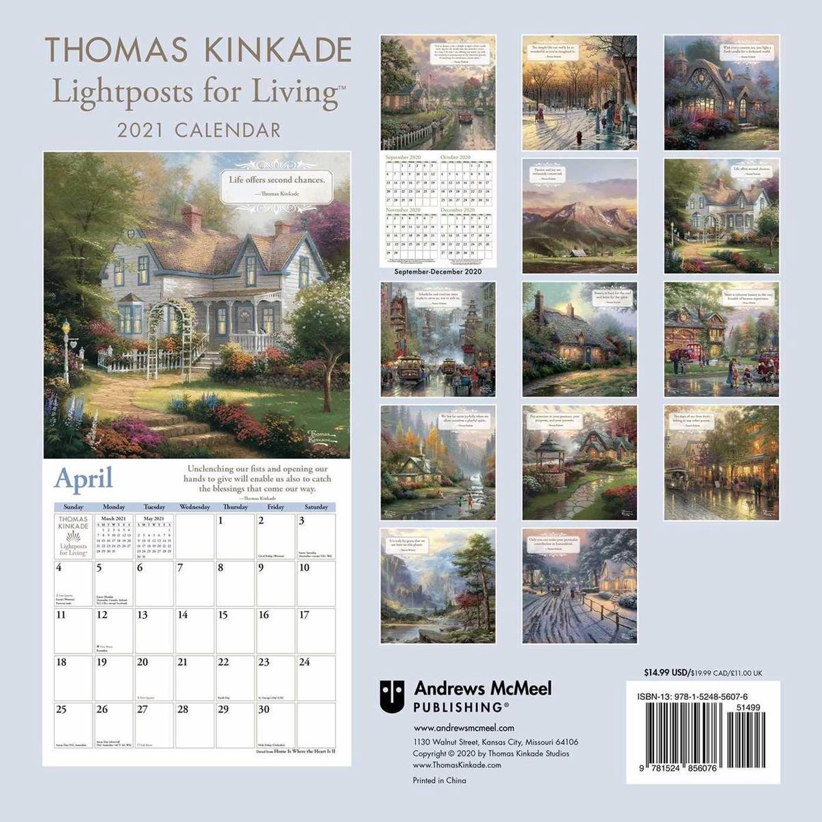 Thomas Kinkade Lightposters Kalender 2021