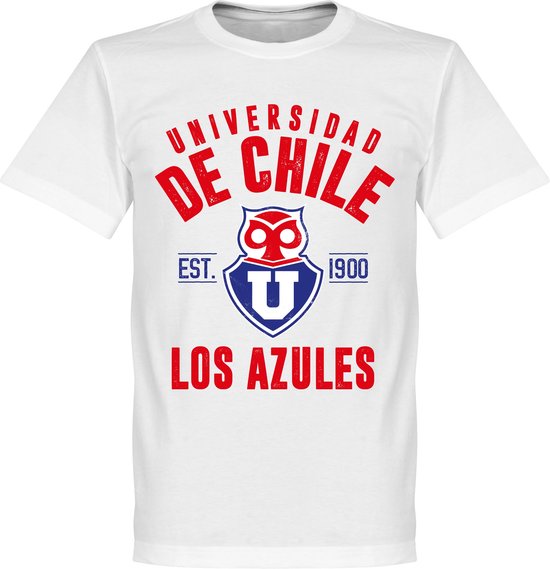 Universidad de Chile Established T-Shirt - Wit - XL