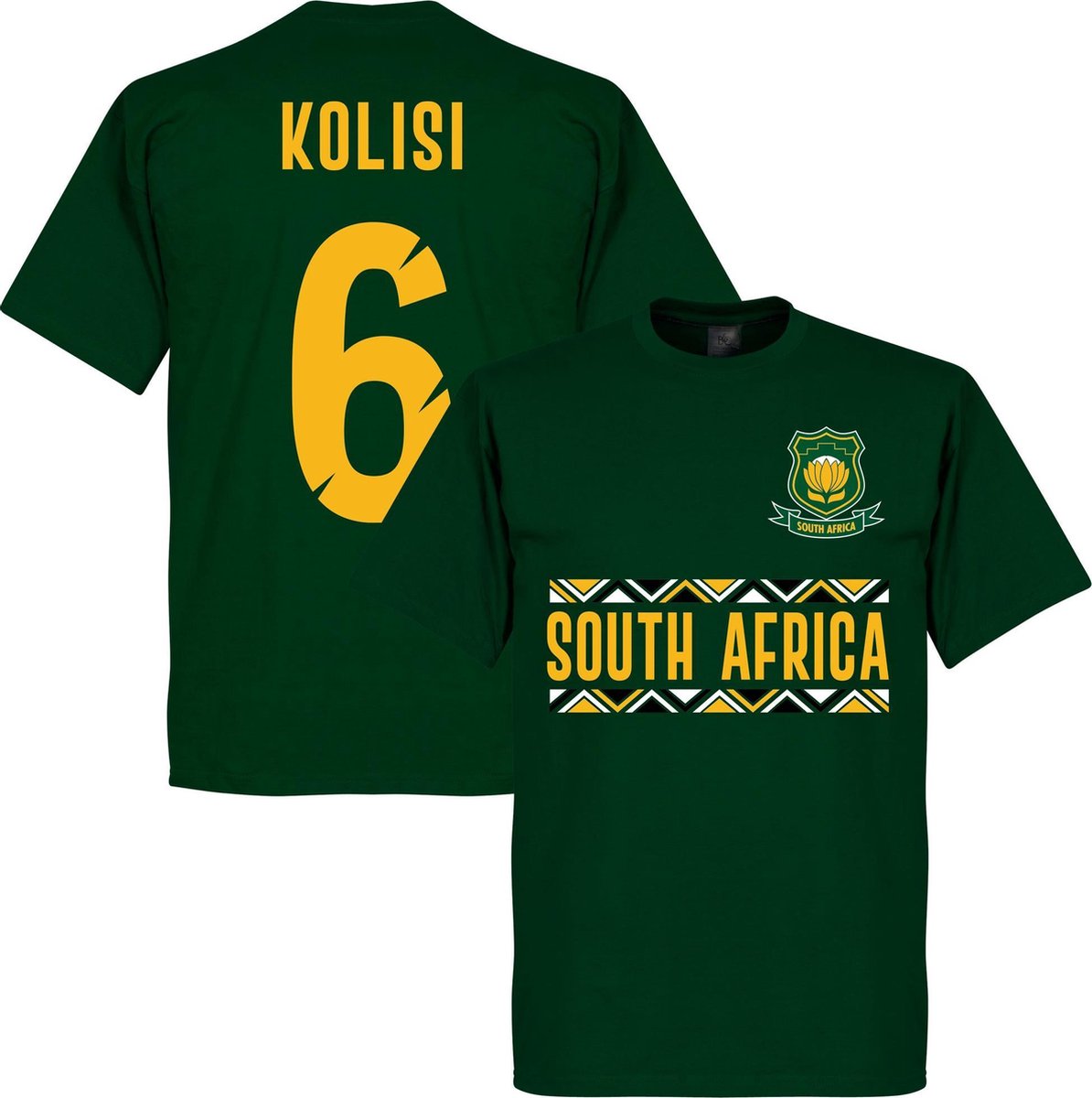 1194x1200.jpg Zuid Afrika Kolisi 6 Rugby Team T-Shirt - Groen - M - Afbeelding 1