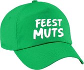 Feestmuts fun pet groen voor dames en heren - feestmuts baseball cap - carnaval fun accessoire